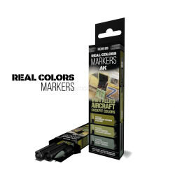 WWII ALLIED AIRCRAFT COCKPIT COLORS – RC MARKERS SET. Marca AK Interactive. Ref: RCM109.