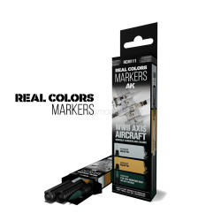 WWII AXIS AIRCRAFT SQUIGGLE CAMOUFLAGE COLORS – RC MARKERS SET. Marca AK Interactive. Ref: RCM111.