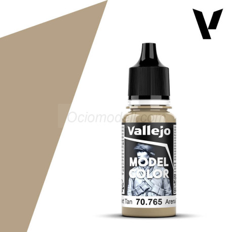 Acrilico Model Color, Arena Tostada ( 125 ). Bote 18 ml. Marca Vallejo. Ref: 70.765, 70765.