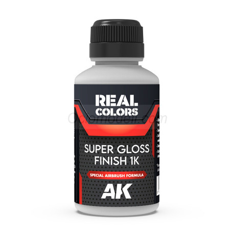 SUPER GLOSS FINISH 1K VARNISH – BARNIZ SUPER BRILLANTE 1K. Cantidad 120 ml. Marca AK Interactive. Ref: RC705.