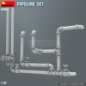 PIPELINE SET. Escala 1:35. Marca Miniart. Ref: 35652.