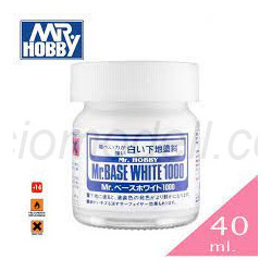 MR.SURFACER 1000 WHITE LIQUID PRIMER (40 ml). Marca MR.Hobby. Ref: SF283.