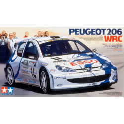 Peugeot 206 WRC. Escala 1:24. Marca Tamiya. Ref: 24221.