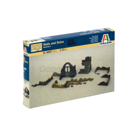 WALLS AND RUINS WWII. Escala 1:72. Marca Italeri. Ref: 6087.