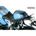 BMW R nineT Option 719 Mars Red/Cosmic Blue, prepintada. Escala 1:9. Marca Meng. Ref: MT-003t.