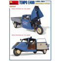 TEMPO E400 HOCHLADER PRITSCHE 3-WHEEL TRUCK. Escala 1:35. Marca Miniart. Ref: 38025.