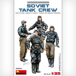 SOVIET TANK CREW (for Flame Tanks & Heavy Tanks of Breakthrough). Escala 1:35. Marca Miniart. Ref: 35254.