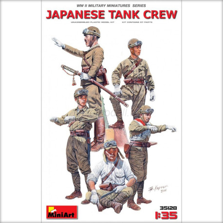 JAPANESE TANK CREW. Escala 1:35. Marca Miniart. Ref: 35128.