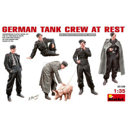 GERMAN TANK CREW AT REST. Escala 1:35. Marca Miniart. Ref: 35198.