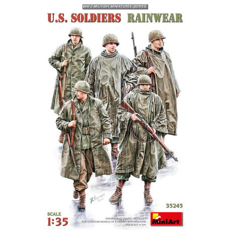 U.S. SOLDIERS RAINWEAR. Escala 1:35. Marca Miniart. Ref: 35245.