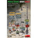 ROAD SIGNS WWII ITALY. Escala 1:35. Marca Miniart. Ref: 35611.