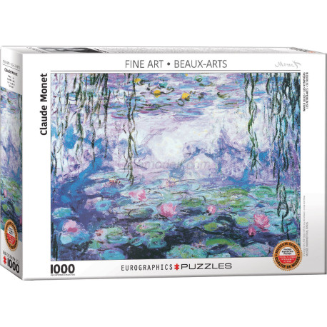 Water lilies, Puzzle Horizontal, 1000 pz. Marca Eurographics. Ref: 6000-4366.