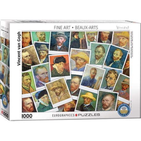 Van Gogh Selfies, Puzzle Horizontal, 1000 pz. Marca Eurographics. Ref: 6000-5308.