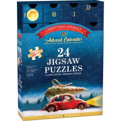 Christmas Animals - Advent Calendar, 24 puzzles. Marca Eurographics. Ref: 8924-5734.