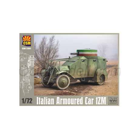 Italian Armoured Car 1ZM. Escala 1:72. Marca CSM. Ref: 72001.