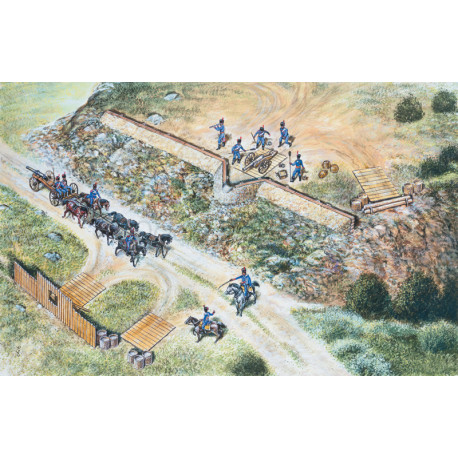 FRANCIA ARTILLERY SET - NAPOLEONIC WARS. Escala 1:72. Marca Italeri. Ref: 6031.