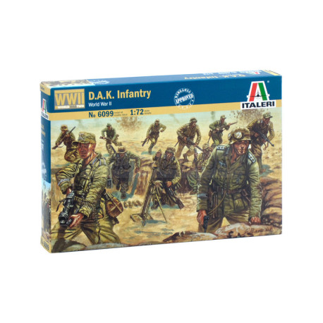 D.A.K. Infantry. Escala 1:72. Marca Italeri. Ref: 6099.