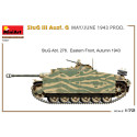 StuG III Ausf. G MAY/JUNE 1943 PROD. Escala 1:72. Marca Miniart. Ref: 72107.