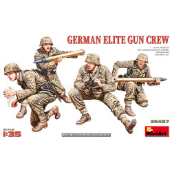 GERMAN ELITE GUN CREW. Escala 1:35. Marca Miniart. Ref: 35467.