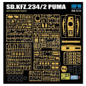 SD.KFZ.234/2 PUMA with Engine Parts. Escala 1:35. Marca RFM Model. Ref: 5110.