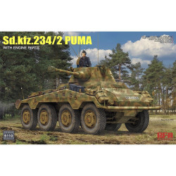 SD.KFZ.234/2 PUMA with Engine Parts. Escala 1:35. Marca RFM Model. Ref: 5110.