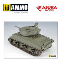 US M4A3E2 Sherman Jumbo. Escala 1:35. Marca ASUKA MODEL. Ref: 35021.