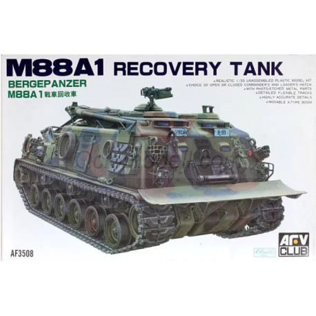 M88A1 Recovery Tank Bergepanzer. Escala 1:35. Marca AFV Club. Ref: AF35008.