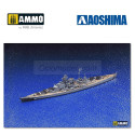 German Battleship Bismarck. Escala: 1:700. Marca: AOSHIMA. Ref: 042595.