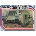 Tanque heavy battle, Mk IV "male" WWI. Escala 1:35. Marca Emhar. Ref: EM4001.