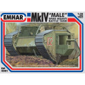 Tanque heavy battle, Mk IV "male" WWI. Escala 1:35. Marca Emhar. Ref: EM4001.