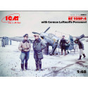 Bf 109F-4 with German Luftwaffe Personnel. 5 figuras. Escala 1:48. Marca ICM. Ref: 48804.