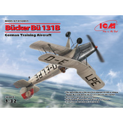 Bücker Bu-131B German Training Aircraft. Escala 1:32. Marca ICM. Ref: 32031.