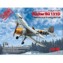 Bücker Bü 131D German Training Aircraft. Escala 1:32. Marca ICM. Ref: 32030.