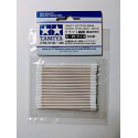 Bastoncillos de algodón, redondo, extrapequeño. Craft Cotton Swab - Round/Extra Small. 50 ud. Marca Tamiya. Ref: 87103.