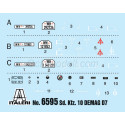 Sd. Kfz. 10 Demag D7 with 7,5 cm leIG 18 and 9 crew. Escala 1:35. Marca Italeri. Ref: 6595.