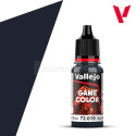 Acrilico Game Color, Azul Negro. Bote 17 ml. Marca Vallejo. Ref: 72.019.