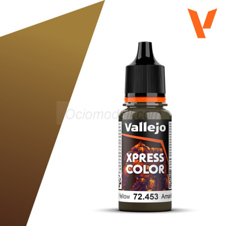 Acrílico Game Xpress Color, Amarillo Militar. NEW. Bote 18 ml. Marca Vallejo. Ref: 72.453, 72453.