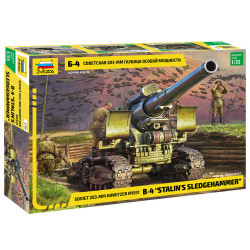 B-4 'Stalin's Sledgehammer' Soviet 203mm Howitzer M1931. Escala 1:35. Marca Zvezda. Ref: 3704.