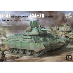 T-34E (First Type of Spaced Armour) T-34/76 (112 factory). Escala 1:35. Marca Border model. Ref: BT009.