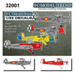 Bücker Bü 131 & CASA 1131 en España. Escala 1/32. Marca Fcmodeltips / Fcmodeltrend. Ref: 32001.