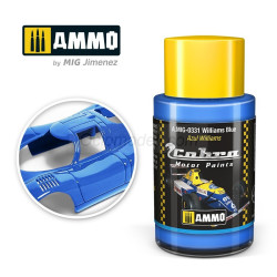 Cobra Motor Azul Williams. Bote 30 ml. Marca Ammo by Mig Jimenez. Ref: AMIG0331, 0331.