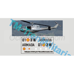 Helicoptero AB-212 "01-318", decoración "gris 3ª Escuadrilla Armada". Escala 1:48. Marca Trenmilitaria. Ref: 000_4805.