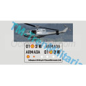 Calcas Helicoptero AB-212 "01-318", "gris 3ª Escuadrilla Armada". Escala 1:48. Marca Trenmilitaria. Ref: 000_4805.