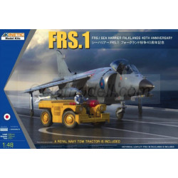 FRS.1 Sea Harrier Falklands 40th Anniversary with a Royal Navy Tow Tractor. Escala 1:48. Marca Kinetic Model. Ref: K48138.