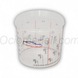 Vaso de Precipitado con Tapa, 100ML. Marca NAZZA. Ref: VASO1000.