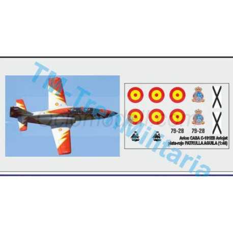 Calcas Avión Casa C-101EB Aviojet, Patrulla Aguila. Escala 1:48. Marca Trenmilitaria. Ref: 000_5.