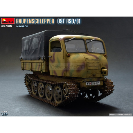 RAUPENSCHLEPPER OST RSO/01. MID PROD. Escala 1:35. Marca Miniart. Ref: 35480.