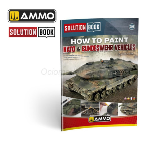 SOLUTION BOOK 26 - Set de colores para Vehiculos de la OTAN y la BUNDESWEHR. Marca Ammo Mig. Ref: A.MIG6531.