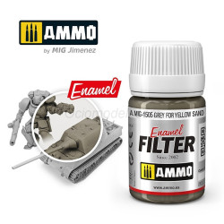 FILTRO Gris para Arena Amarilla. Bote de 35 ml. Marca Ammo of Mig Jimenez. Ref: AMIG1505, 1505.