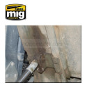 Lavado EFECTOS Suciedad de Motor. Bote de 35 ml. Marca Ammo of Mig Jimenez. Ref: AMIG1407.